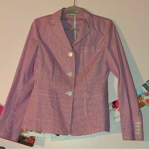 Michael Kors Pink Striped Blazer